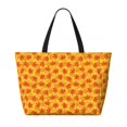 thumbnail image 2 of Daiia fall retro maple leaf Beach Travel Bag - Water-Resistant Beach Bag, Lightweight Tote with 7 Pockets for Women and Men - Gym,Pool,Camping,Reusable Grocery Bag, 2 of 7
