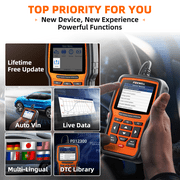 Foxwell NT510 Elite Automotive Bi-directional Scan Tool Fits for Honda Acura OBD2 Scanner All System All Resets Car Diagnostic Scanner Engine Code Reader ABS Bleeding SAS Calibration, Free Update