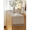 thumbnail image 5 of Table Runner 72 Inches Long for Kitchen Dining, Pink Brown Floral Dresser Scarf Farmhouse, Dining Table Decorations for Wedding/Parties, Spring Flowers 14 x 72 In, 5 of 8