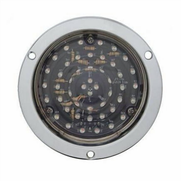 United Pacific 38075 Brake/Tail/Turn Signal Light 40 Led Deep Dish 4", Red