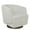 Performance Fabric in Ivory, variant on MINCETA Accent Chair,Modern Swivel Chairs for Living Room and Bedroom Reading with Wood Base,Performance Fabric in Gray