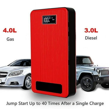 12V Car Jump Starter 8000mah Power Bank Auto Starting Device 800a Car Battery Booster Emergency Buster Jump Start Cable