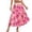 *2-Multicolor, variant on VBVC Women's Plus Floral Pleated Midi Skirt,Ladies High Waist Boho A-Line Skirt,Summer Boho Beach Vacation Skirt For Women,Multicolor,XL-5XL
