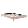 thumbnail image 4 of Modway Sutton Lit Double Moderne en Velours de Performance, Rose, 4 of 9