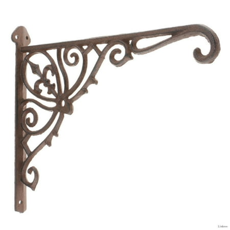 

Lovoski Antique Cast Iron Wall Mount Support Display Holder Shelf Brackets