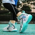 thumbnail image 3 of Kid's Basketball Shoes Boys Sneakers Girls Trainers Comfort High Top Basketball Shoes for Boys(Little Kid/Big Kid), 3 of 5