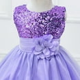 thumbnail image 6 of XBASW Kids Toddler Girls Princess Dresses Lace Tulle Dress Flower Girl Wedding Bridesmaid Party Grown for 3-10 Years, 6 of 8