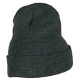 thumbnail image 3 of Halloween Grim Reaper Embroidered Long Knitted Beanie - Dark Grey OSFM, 3 of 5