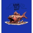 thumbnail image 2 of Fish Out of Water Youth Royal Blue Long Sleeve Hoodie-Medium, 2 of 3