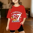thumbnail image 2 of Shadoumai 100 Days of School Shirt Kids Toddler Kindergarten Shirts Girls Happy 100th Day of School Celebration Gifts Tops, 2 of 4