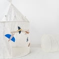 thumbnail image 5 of 3 Sprouts Kids Play Tent Playhouse Castle with Recycled Fabric for Indoor and Outdoor Games in Blueberry Ivory, 5 of 6