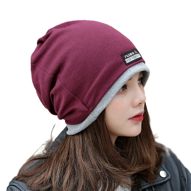 kurtrusly Restez Protégé avec une Capuchon de Protection contre les Radiations Élégant Essentiel d'Hiver Capuchon Anti-Radiation Doux Bordeaux