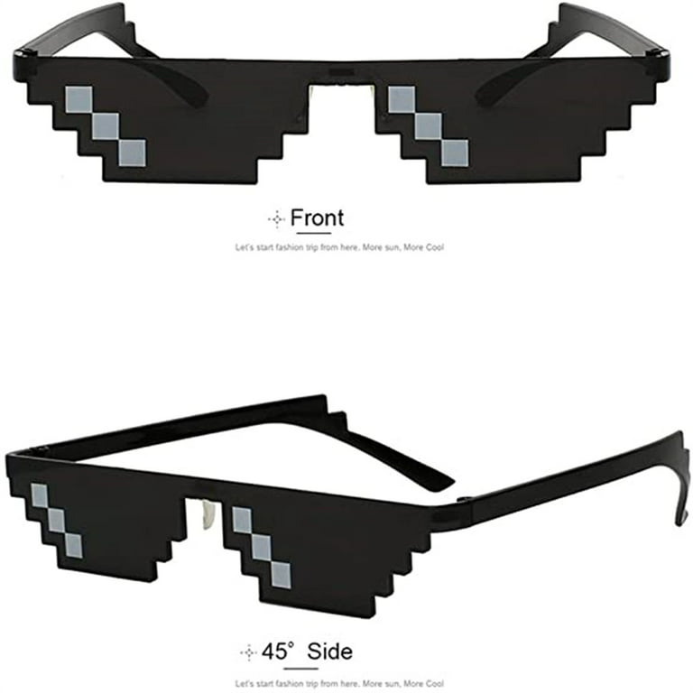 Pixel Rainbow Sunglasses- White