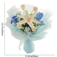thumbnail image 3 of AYktou Crochet Flower Bouquet, Handmade Knitted Bouquet Crochet Artificial Flowers - Lily Chrysanthemum Convallaria Bouquet for Valentine's Day Birthday Wedding Home Decor Gifts for Mom, 3 of 7
