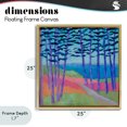 thumbnail image 4 of Stupell Industries Modern Razzle Dazzle Forest Scene Gold Floating Frame Canvas Art, 25 x 25, by Lynn Ericson Fine Art, 4 of 8