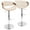Multi-color, variant on Curvo Mid-Century Modern Adjustable Barstool with Swivel in Walnut and Cream by LumiSource