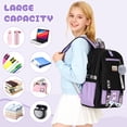 thumbnail image 4 of Gynky School Backpack for Teens Middle School Bookbag Fashion Student Bag Cute Aesthetic Teen Bookbag for  Women, 4 of 8