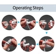 thumbnail image 2 of 2 Ensembles de Fixation pour Store Enrouleur, Raccord pour Store Enrouleur, Pièces de Rechange 17mm Chaîne d'Embrayage Accessoires pour Store Enrouleur, Support de Chaîne pour Store Enrouleur, 2 of 5
