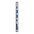 thumbnail image 4 of Lector de tarjetas HD con concentrador tipo c 7 en 1 Adaptador de video de resolución 4K Convertidor USB-C de aleación de aluminio Inevent EL000540-00B, 4 of 7