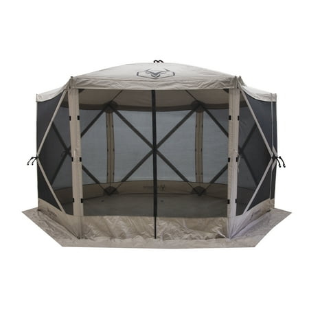 UPC: 0012642028069 | Gazelle Tents™ G6 6-Sided Portable Gazebo 8-Person & Table Desert Sand GG601DS