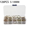 thumbnail image 4 of 126Pcs 5mm-14mm Spring Clip Fuel Oil Hose Line Air Tube Clamps Assortment Kit, 4 of 11