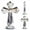 Clear, variant on Hand Carved K9 Crystal Cross 5.9 Inch Tabletop Religious Figurine for Home Altar and Office Desk Decor