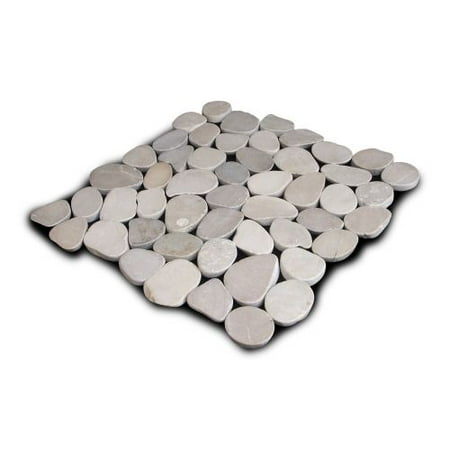 - Miseno MT-S3PTN Flatten Pebble Natural Stone Mosaic Tile (10.12 SF / Carton)