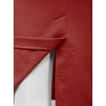 thumbnail image 4 of A2Y Women's Fitted Solid High Waist Back Slit Stretchable Midi Skirt Red 2XL, 4 of 5