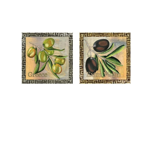 Great Art Now Olive Oil by Megan Duncanson 2 Piece Print Art Set Each 12"W x 12"H