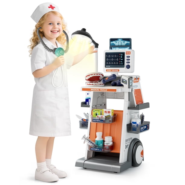 Set Doctor Jovow para niños con disfraz, luces y sonidos, 33 unidades
