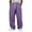 Purple Sweatpants for Men, variant on DODADAWANJ Open Bottom Sweatpants for Men Loose Fit Wide Leg Workout Sweatpant Casual Elastic Waist Drawstring Trousers with Pockets Black L