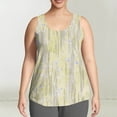 thumbnail image 2 of WRKEKC Débardeurs d'Été pour Femmes Imprimé Floral Col Rond Décontracté Grande Taille Cami pour Tenues d'Été et de Plage, 2 of 7