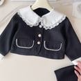 thumbnail image 4 of Tisuna Fall Outfit Set For Kids Girls Elegant Long Sleeve Crew Neck Pearl Detail Tops And Skirt Outfits Children'S 2 Pieces Casual Wear Clothes Set Size 3-4 Years, 4 of 9