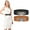 B-Black+Brown, variant on SUOSDEY Women's Elastic Belt Ladies Stretch Wide Waist Belts for Dresses Pants with Sliver Buckle 2 Pack
