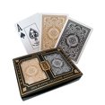 thumbnail image 2 of KEM Arrow Poker Size Playing Cards: 2 deck set Black and Gold, Wide Jumbo Index, 2 of 5