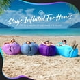 thumbnail image 6 of Nevlers Green Inflatable Lounger with Travel Bag and Pockets, 6 of 9