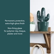 Krylon Triple-Thick Crystal Clear Glaze, High Gloss, Clear, 12 oz