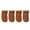 Brown, variant on Dog Shoes for Winter Dog Boots and Paw Protectors Warm Snow Booties for Puppy Anti- Rubber Sole for Small Medium Dogs 1.77"x1.57" (L*W) Red