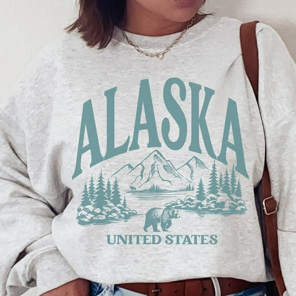 DOPASHIRT Alaska State Shirt Trendy Alaska Brown Bear Shirt Oversized Vintage Shirt Cute Vacation Shirt Hiking Shirt Outdoor Unisex S-5XL Hot Trending Shirt, Vintage Birthday Gift
