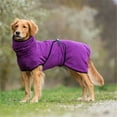 thumbnail image 4 of Winter Cute Pet Clothes For Dogs, Thick Warm Autumn Winter Apparel With Multiple Sizes (2L, 3L, 4L, 5L), Purple Color Dog Outfit With Hooded Design, 4 of 7