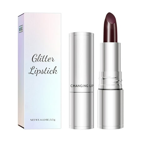 HHBEAUTY Glimmer Balm, pH Lip Balm, Color Changing Lipstick and Tinted, Vegan & Cruelty Free Lip Balm, Hydrate & Plump, Dark Red