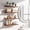 Brown, variant on 4Pcs 15.75 Inch Floating Wall Shelves, Hidden Bracket Wall Mount Rack, Space-Saving Display Organizer, Decor Storage Shelving For Bathroom/Living Room/Bedroom/Kitchen/Office