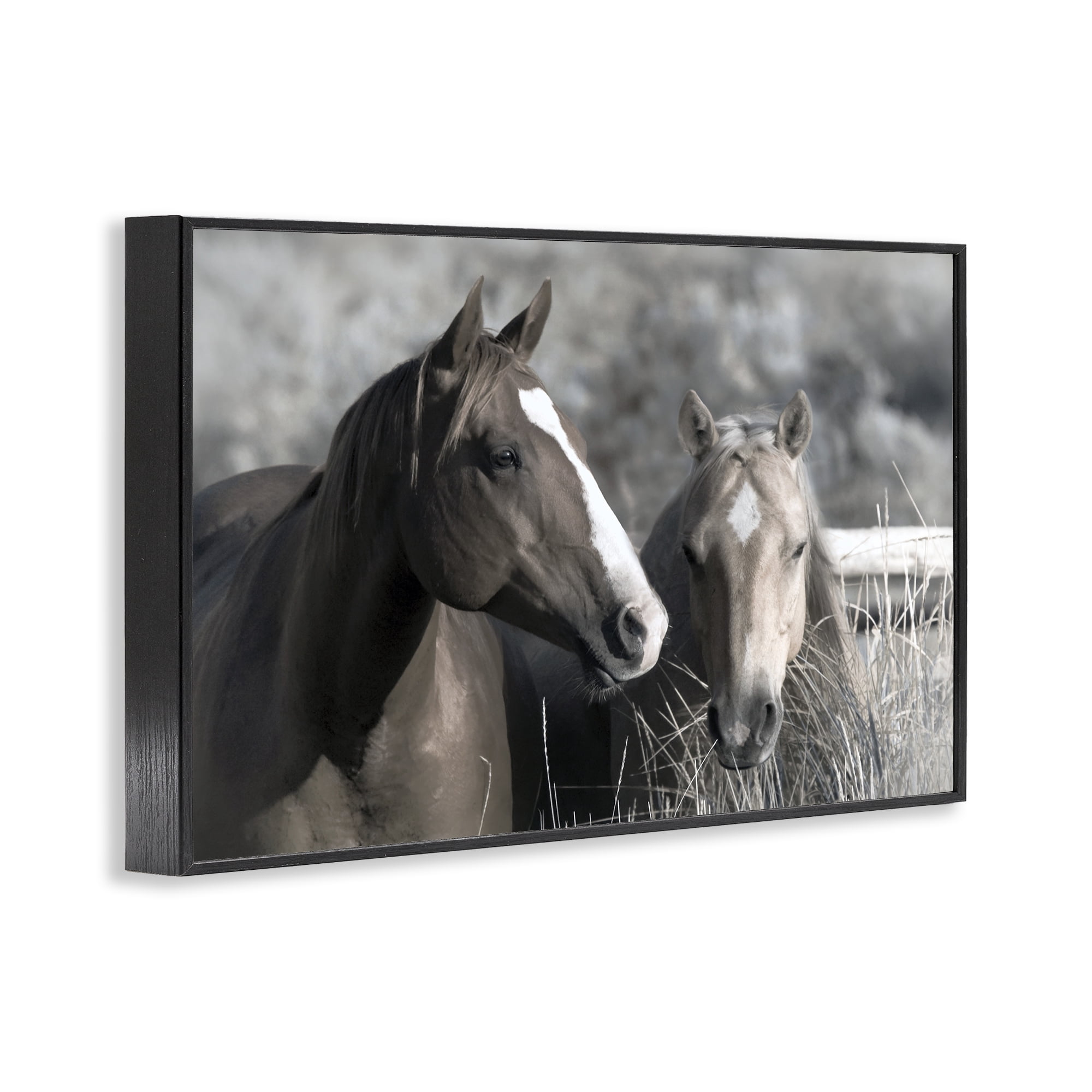 Stupell Industries Content Horses In Pasture Black Framed Giclee Art, design by Danita Delimont