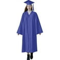 thumbnail image 2 of 50 % de Réduction! Robes de Bal pour Femmes, Robe Longue à Manches Longues Couleur Unie Col Rond Violet G, 2 of 4