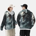 thumbnail image 4 of Fotbe Cloud White Dragon Chaqueta con Protección Solar UPF 50+ para Hombre y Mujer, Camisa con Capucha y Bolsillos-XX-Large, 4 of 7