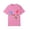 Pink_#03, variant on Sewkxo Girls Back To School Shirt Round Neck Short Sleeve T Shirts Cartoon Print Cotton Funny Tees Children's Shirts,Black 100