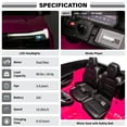 thumbnail image 4 of Voltz Toys Ride-on Car for Kids, 24V Chevrolet Blazer Truck for Kids 3-8 Years, Battery Powered Electric Car for Kids with Remote Control, Open Doors, LED Lights and Music for Boys Girls (Pink), 4 of 5