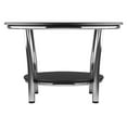 thumbnail image 5 of Winsome Wood Maya Round Coffee Table, Black Top, Metal Legs, 5 of 6
