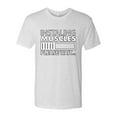 thumbnail image 2 of Wild Bobby, Installing Muscles Please Wait Gym/Workout Men Premium Tri Blend Tee, Heather White, XX-Large, 2 of 5