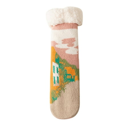 

A Pair Of Women Casual Animal Print Cotton Pattern Lady Socks Tube Antiskid Comfortable Thermal Socks Cool Socks Women Short Hiking Socks Women Girl Socks 7 Years Old Female Socks Womens Socks Socks